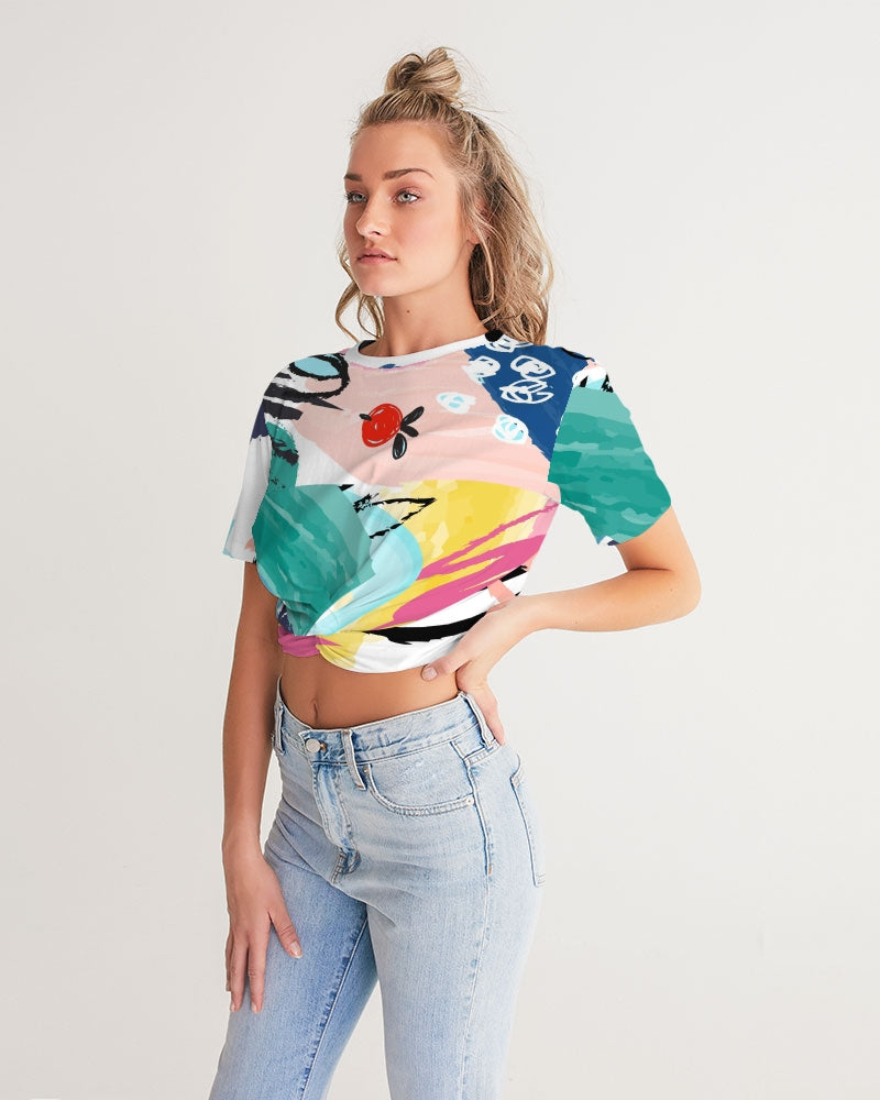 Abstract In The BushesCropped Tee