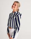 yoga  Zebra  Cropped Hoodie