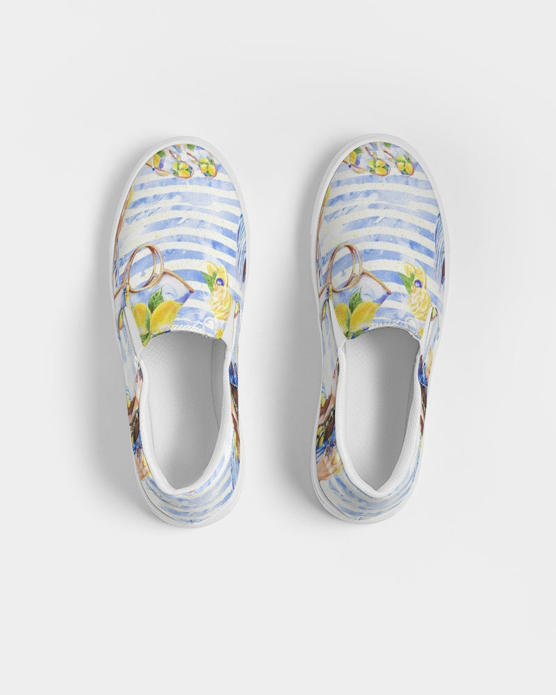 Summer Lemons  Canvas Shoe