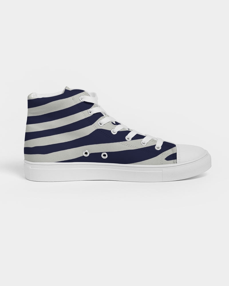 yoga Zebra  High top Canvas Shoe