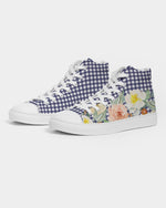 Summer Gingham  High Top Canvas Shoe