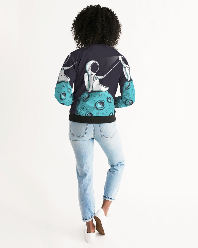 On the moon Women's Bomber Jacket