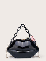 Lip Shaped Satchel Bag