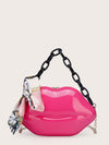 Lip Shaped Satchel Bag