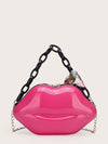 Lip Shaped Satchel Bag