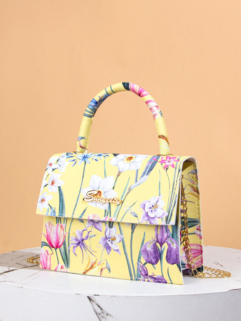 Floral  Satchel Bag