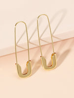 Safety Pin Design Earrings