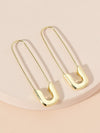 Safety Pin Design Earrings