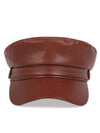 Rock Leather Baker Cap