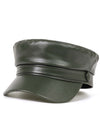 Rock Leather Baker Cap