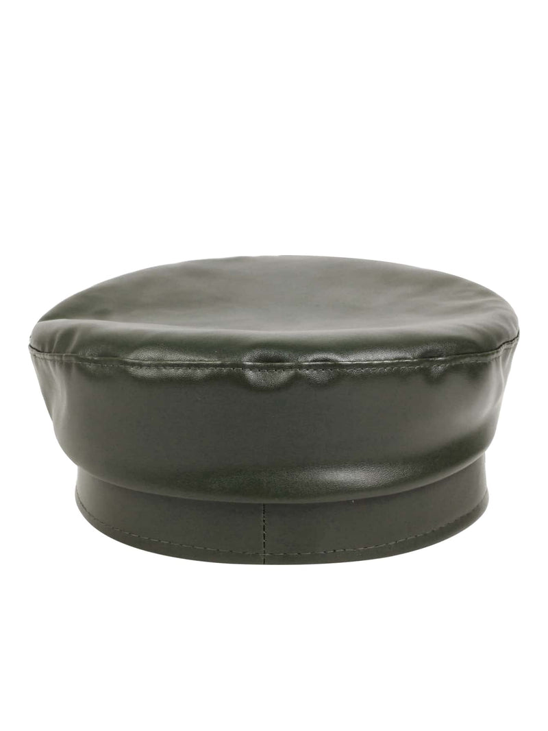 Rock Leather Baker Cap