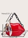 Lip Shaped Satchel Bag