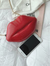 Lip Shaped Satchel Bag