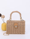 Mini Turn Lock Chain Straw Bag