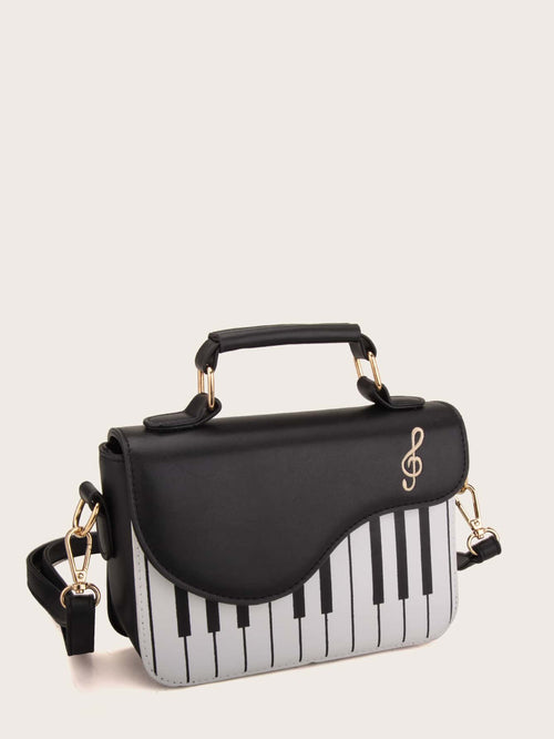 Piano Decor Satchel Bag