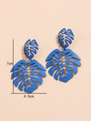 Solid Leaf Drop Earrings