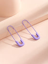 Safety Pin Design Earrings