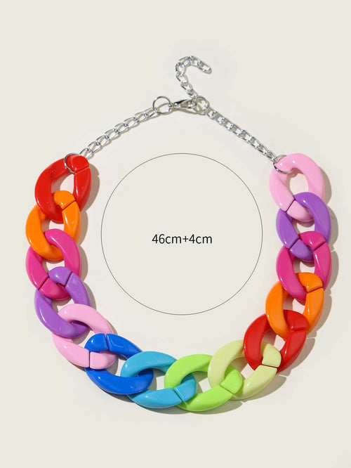 Colorful Chain Necklace