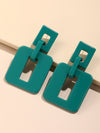 Hollow Out Square Drop Earrings