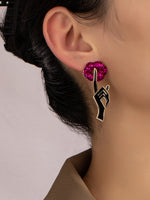 Lip Gesture Design Earrings