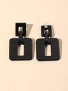 Hollow Out Square Drop Earrings