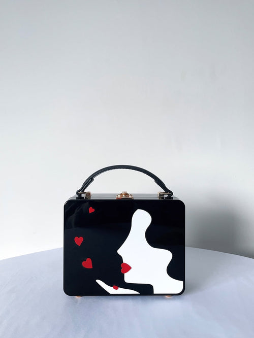 Mini Figure Graphic Box Bag