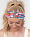 Rainbow Twist Knot Headband Set