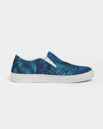 Floral  blue Slip-On Canvas Shoe