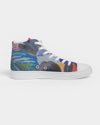 Summer Flower painting High top Canvas Shoe