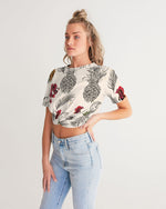 Summer Pineapple  Cropped Tee