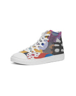 Summer Flower painting High top Canvas Shoe