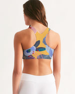 Floral Acrylic  Sports Bra