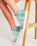 Abstract Green Camouflage Shoe