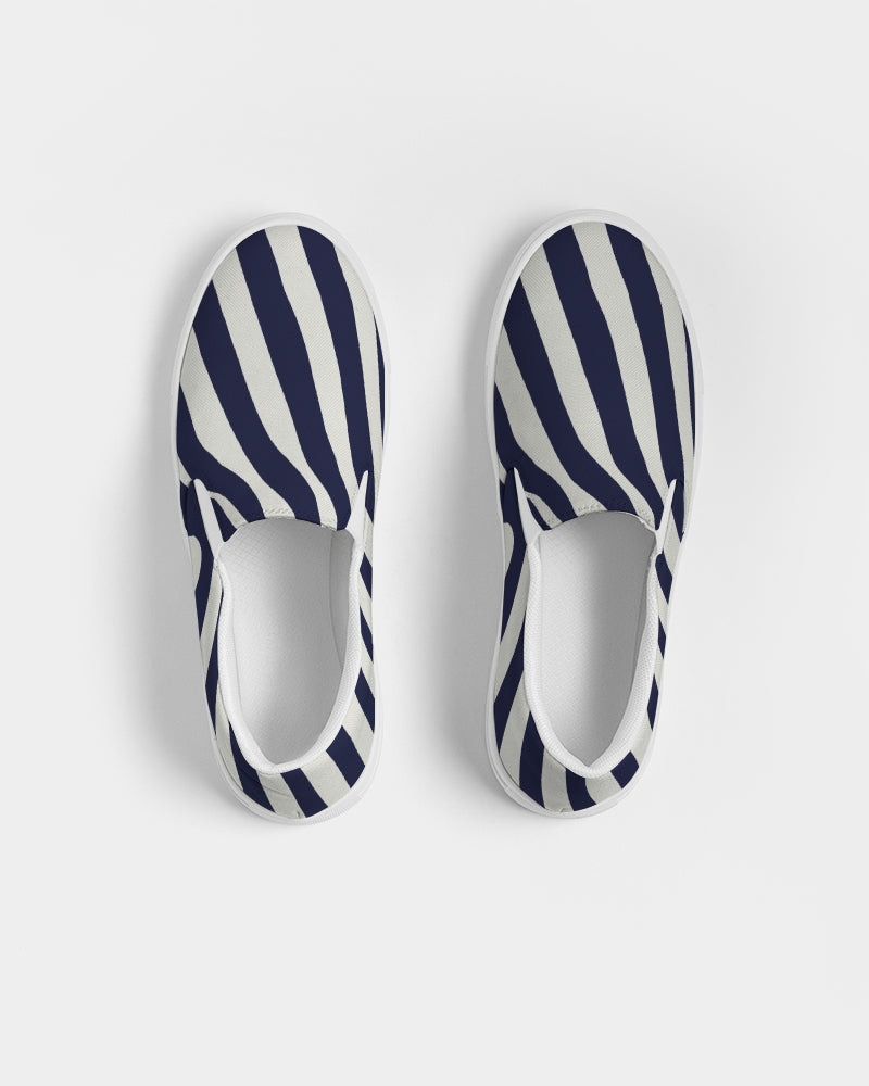 Abstract Zebra  Slip-On Canvas Shoe