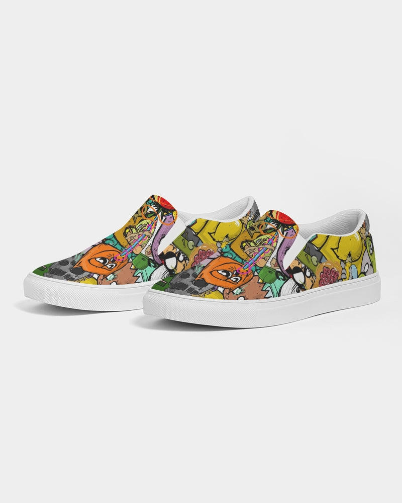 Pop Art Crowded  Canvas Shoe