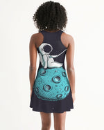 On the moon Women's Racerback Dress