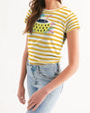 Summer Bright yellow strips Tee