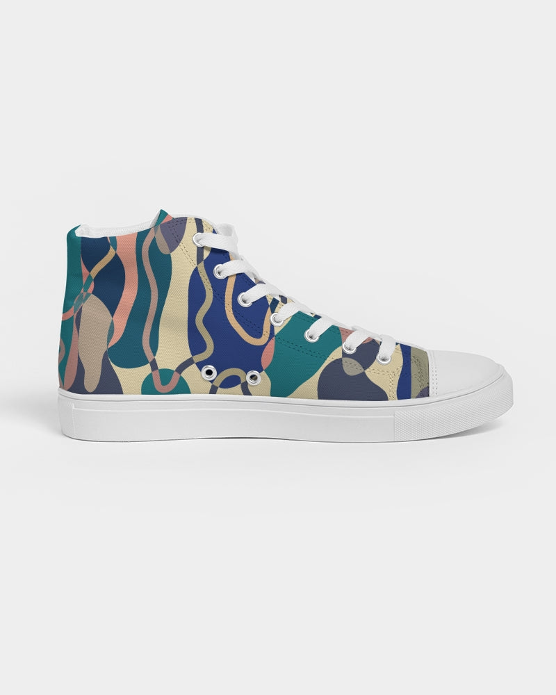 Retro Forest  High top Canvas Shoe