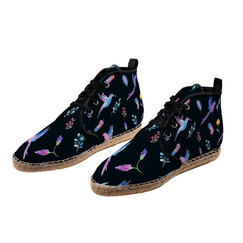 Floral Hi Top Espadrilles