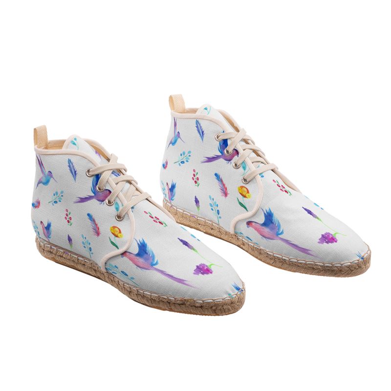 Floral Hi Top Espadrilles