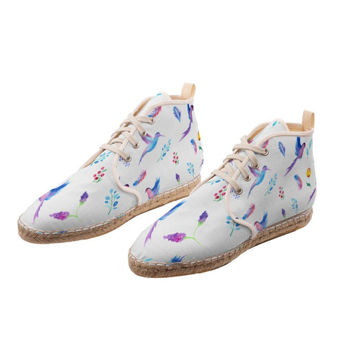 Floral Hi Top Espadrilles