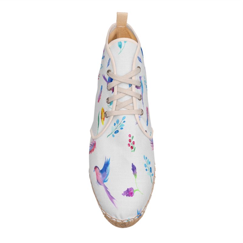 Floral Hi Top Espadrilles