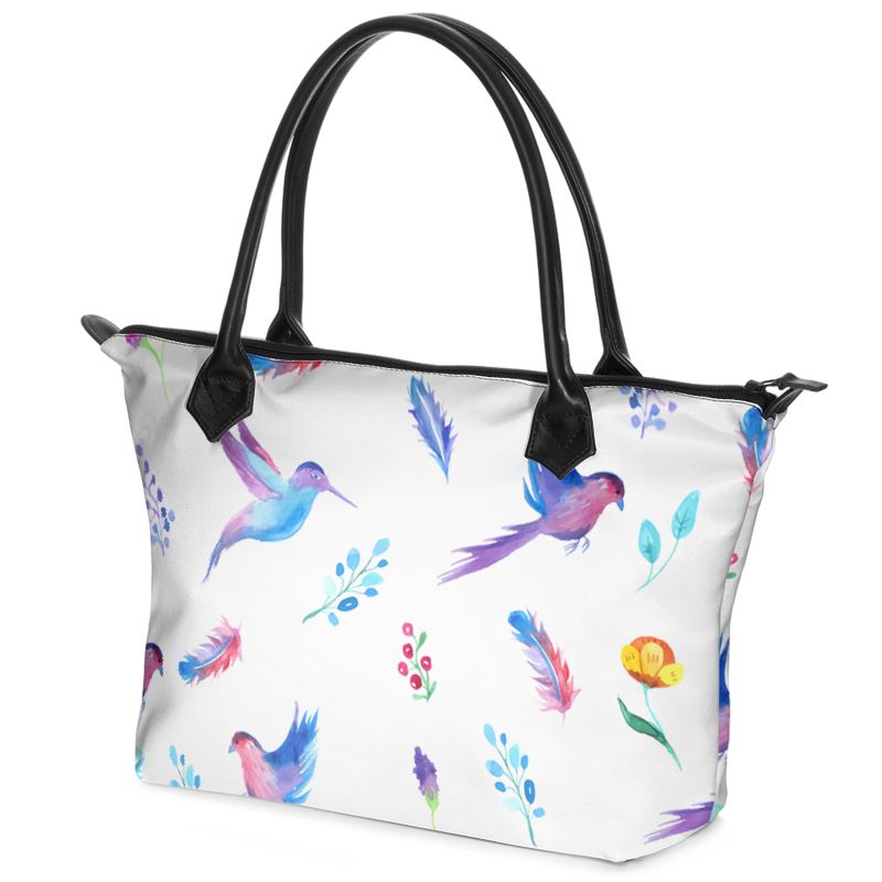 Floral Zip Top Handbag