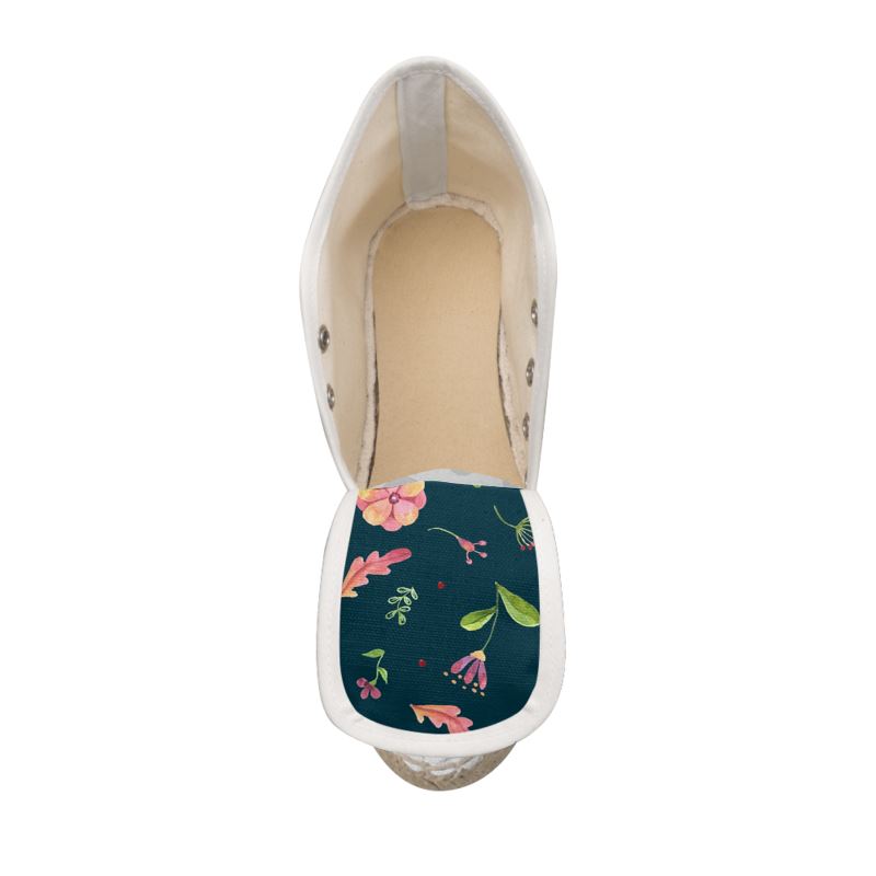 Floral Wedge Espadrilles