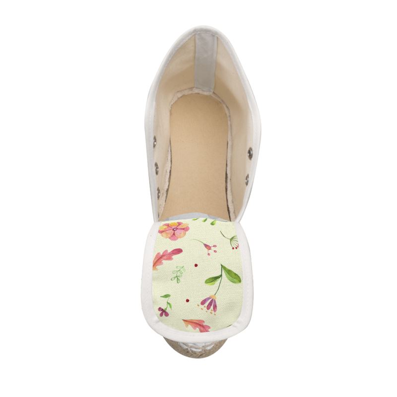 Floral  Wedge Espadrilles