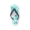 Floral Blue Flip Flops