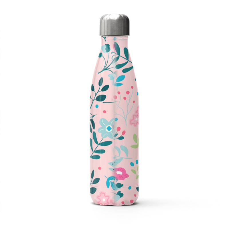 Floral pink Bottle