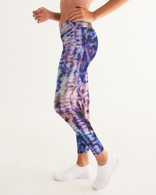 Abstract Purple Yoga Pants