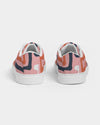 Abstract pink Faux-Leather Sneaker