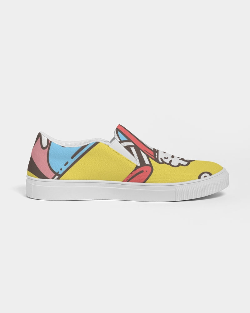 Pop Art Movie Night Slip-On Canvas Shoe